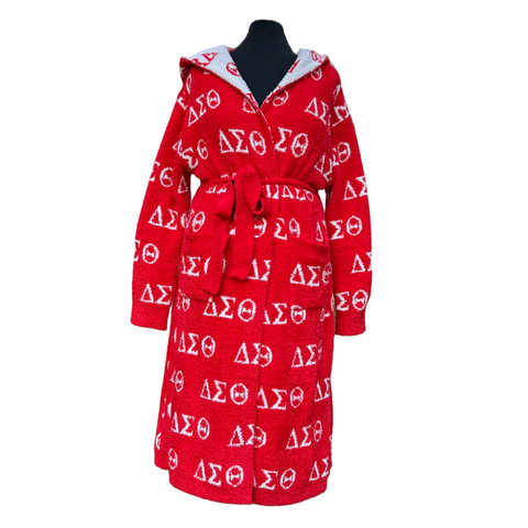 Delta Sigma Theta DST Plush and Cozy Hooded Robe